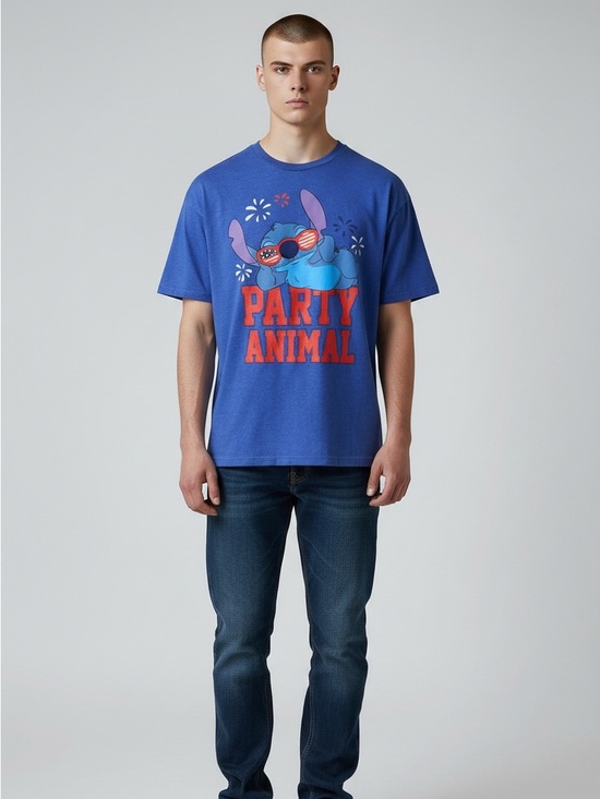 Other - Disney Men’s Size M 38/40 Short Sleeve LILO And Stitch 4th Of July Patriotic Tet